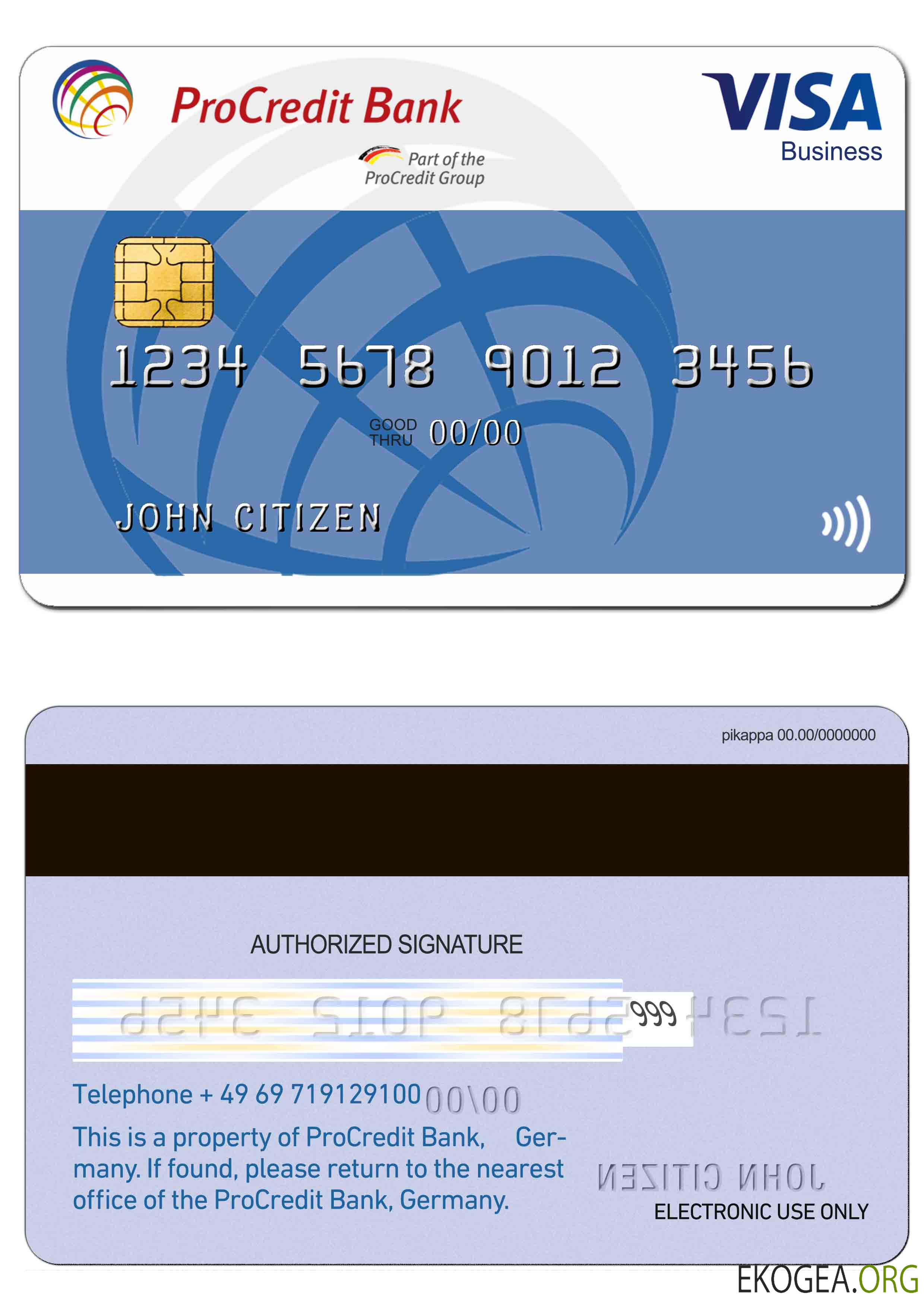 Carte Visa Business Allemagne ProCredit Bank